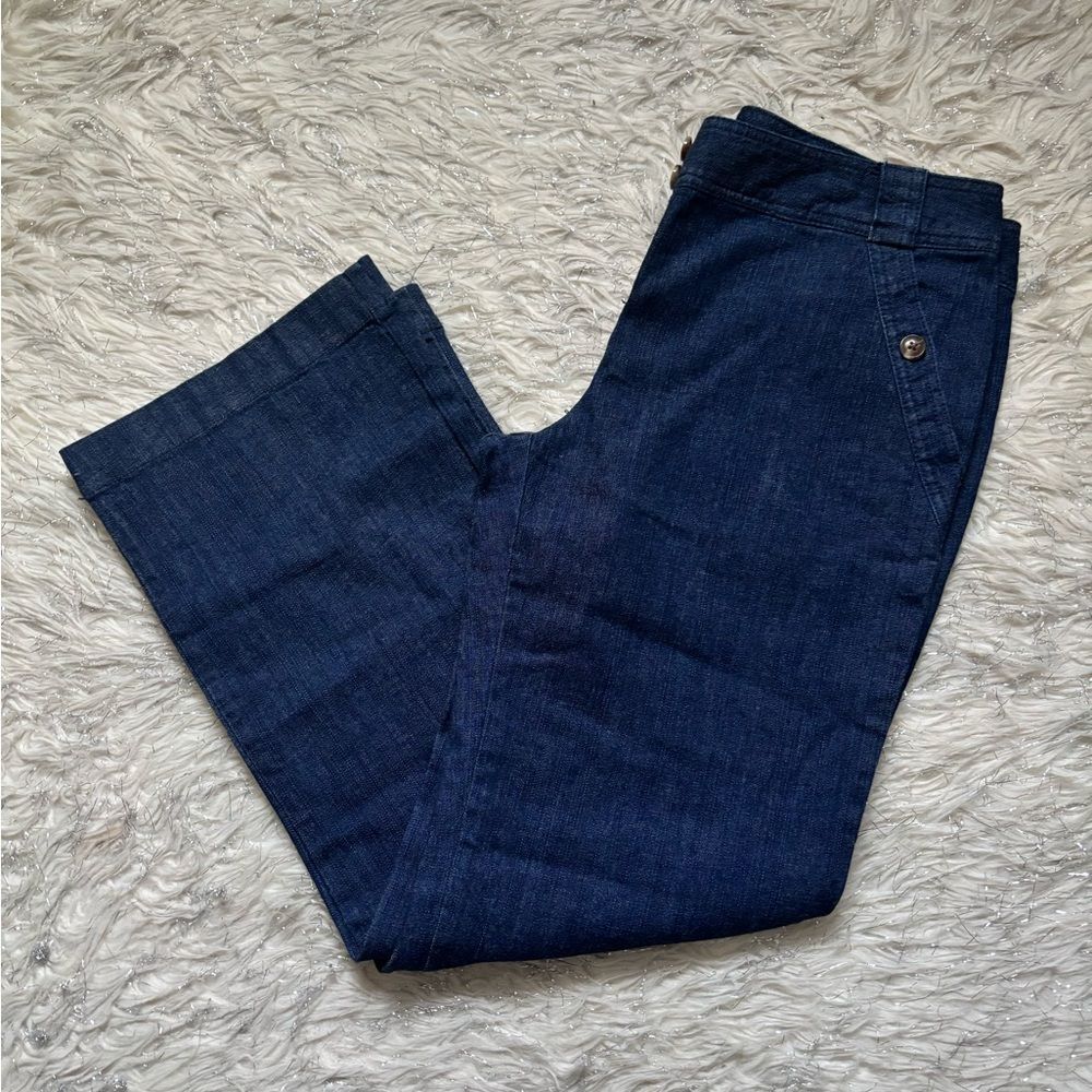 Karen Brooks‎ Dark Indigo Women’s Flare Pants Size 6 Petite